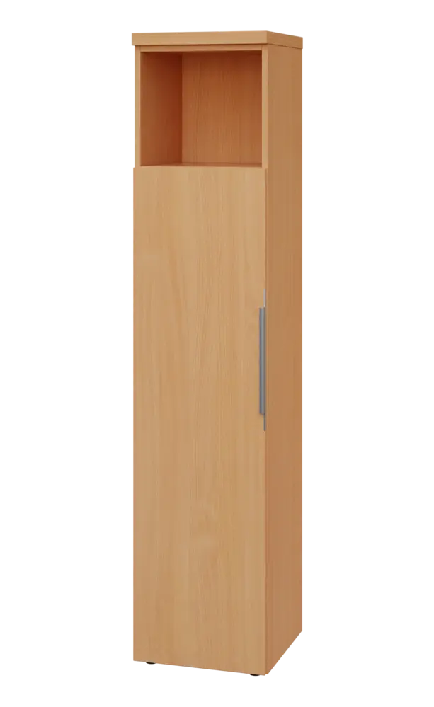 SIN 5 - 4DN kancelářská skříň, 1-dveřová/nika, levá, 1820x400x400, buk royal